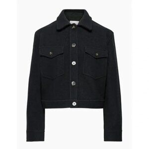 Aritzia Wilfred Free Cropped Wool Shirt Jacket - Size XS
